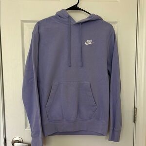 Nike Purple Sweatshirt with Hood and Swoosh